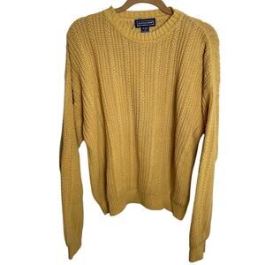 VNTG Savile Row Knit Ramie Mens Crewneck Sweater Grandpa Poetcore Pullover Sz M